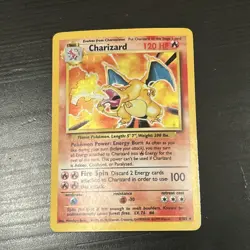 Pokemon TCG Charizard 1999 Holo Rare Card 4/102 Base Set Unlimited - Image 1