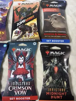 12 Packs MTG Magic The Gathering Booster Pack Bundle Lot Sleeved Booster Packs - Image 2