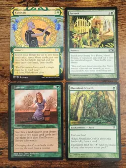 4x MTG EDH Commander Mana Ramp Staples ⭐FarSeek ⭐Cultivate ⭐Harrow ⭐Abundant Gro - Image 1