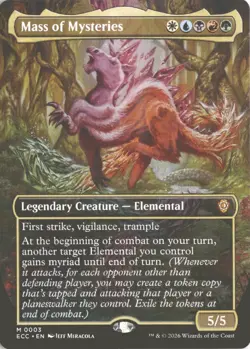 MTG Mass Of Mysteries (0003) *Non-Foil* Borderless Commander: Lorwyn Eclipsed NM - Image 1