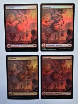 4x Mountain (275) - Foil - Outlaws Of Thunder Junction - Near Mint - MTG - Image 1