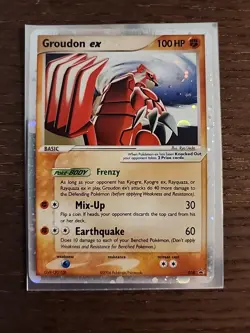 Pokemon TCG Groudon ex Black Star Promo 038 Holo Rare - Image 1