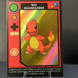 2025 POKEMON POKEDEX Kanto #004 CHARMANDER Peru Edition Gold Holo - Image 1