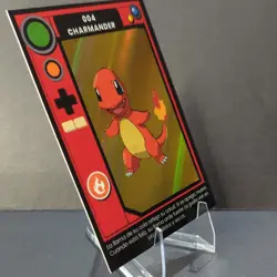 2025 POKEMON POKEDEX Kanto #004 CHARMANDER Peru Edition Gold Holo - Image 3