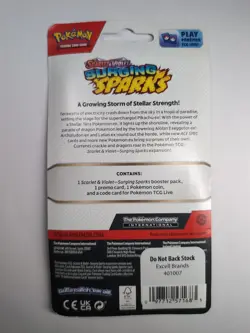 Pokemon Tcg Surging Sparks Single Pack Blister ( Wooper ) Sealed Booster Pack - Image 2
