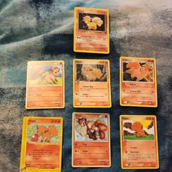 Pokemon TCG Vulpix Card Lot - 116/147, 75/95, 81/101, 102/127, 69/108, 7 Cards - Image 1