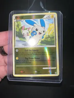 Pokemon Minun Reverse Holo 34/95 – HeartGold SoulSilver Unleashed - Image 1