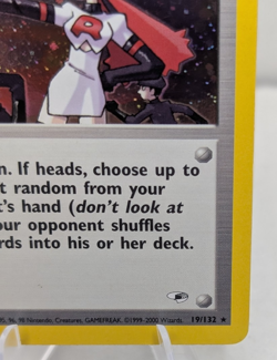 Pokemon WOTC Gym Heroes ~ The Rocket's Trap Holo Rare #19/132 Trainer ~ NM - Image 4