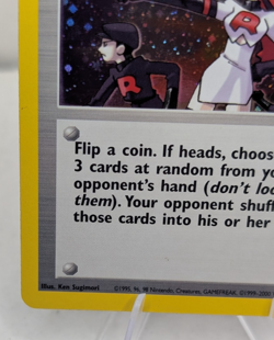 Pokemon WOTC Gym Heroes ~ The Rocket's Trap Holo Rare #19/132 Trainer ~ NM - Image 5
