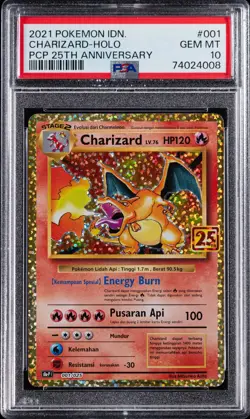 #014 - 2021 Pokemon INC PCP 25th Anniversary Holo #001 Charizard - PSA GEM MT 10 - Image 1