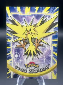 Zapdos #145 Pokemon Topps Good Condition Blue Logo 1999 - Image 1