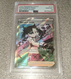 Marnie's Pride PSA 10 💎 2022 SWSH Pokemon Brilliant Stars FA 171 Full Art - Image 2