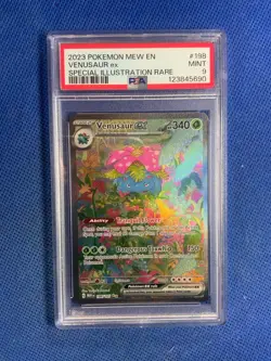 2023 POKEMON MEW EN-151 #198 VENUSAUR ex SPECIAL ILLUSTRATION RARE PSA 9 - Image 1