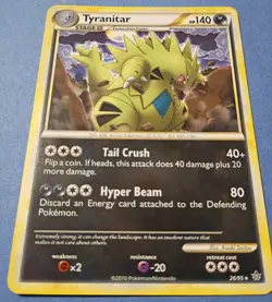 Pokemon - Tyranitar 26/95 - HGSS Unleashed - RARE - 2010 VLP - Image 2