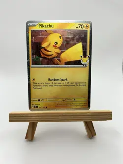 Pokemon TCG Pikachu 051/162 30th Anniversary Stamped 2026 Pokemon Day Promo - Image 1
