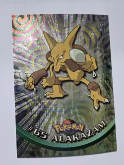 Alakazam #65 Pokemon 1999 Topps TV Animation Edition Holo FOIL - Image 1