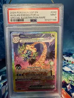 Pokemon TCG Alolan Exeggutor EX 242/191SV08: Surging Sparks Holo Full Art - Image 1