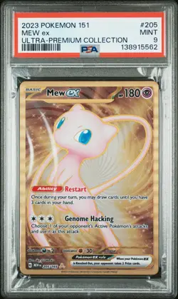 2023 POKEMON 151 ULTRA-PREM COLL #205 MEW EX PSA 9 - Image 1