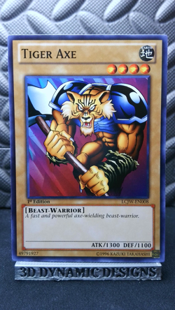 | Yugioh Tiger Axe LCJW-EN008 1st Common Legendary Collection Joeys World NM | - Image 1