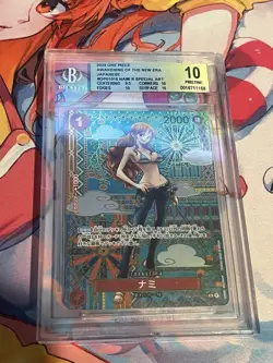 One Piece Nami Alt Art SP OP01-016 BGS 10 Pristine Japanese From Op-05 2023 - Image 1