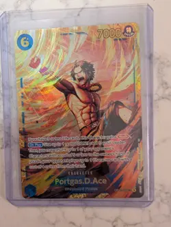 Portgas.D.Ace OP13-119 SEC - One Piece TCG - Foil NM Near-Mint Secret Rare - Image 1
