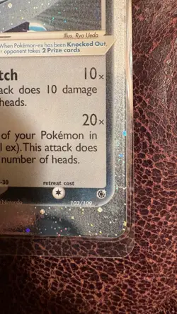 Sneasel ex 103/109 Ruby Sapphire Holo Ultra Rare Vintage Pokemon TCG Card - Image 3