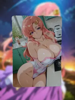 Lacus Clyne Mobile Suit Gundam SEED Anime Waifu Sexy Doujin Lewd Hentai Card - Image 1