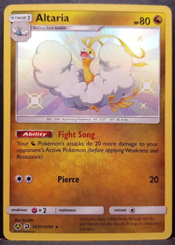 Altaria SV37/SV94 Hidden Fates Baby Shiny Pokemon Pokemon Card English Near Mint - Image 1