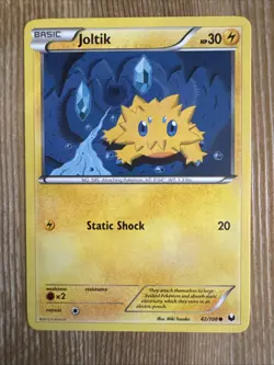 Pokemon Dark Explorers Common Card - Joltik 42/108 NM - Image 1