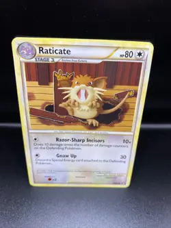 Raticate 34/90 Undaunted Pokemon Card - Image 1