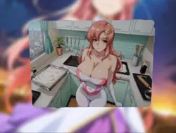 Lacus Clyne Mobile Suit Gundam SEED Anime Waifu Sexy Doujin Lewd Hentai Card - Image 1