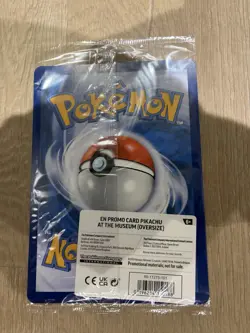Pokemon TCG Promo Oversized Card - Pikachu at the Museum (Sealed) - Image 2