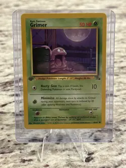 1999 Pokemon Jungle 1st Edition Geodude 47/62 NM WOTC Vintage Card - Image 1