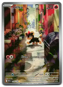 Litleo 139/132 - Mega Evolution Illustration Rare Pokemon TCG - M/LP Card - Image 1