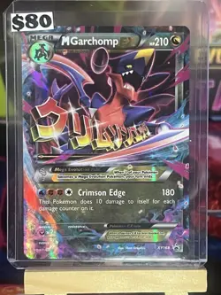 Pokemon M Garchomp EX Mega Promo Holo Card XY168 XY English - Image 1