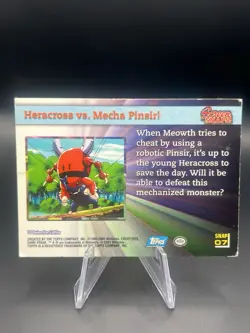 Heracross Vs Mecha Pinsir Snaps 07 - Pokemon Topps Vintage Card 1999 - Image 2