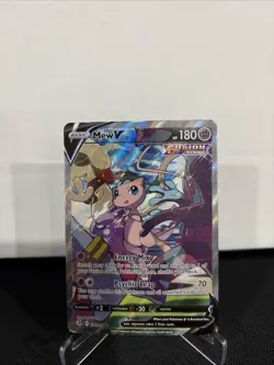 Pokemon Mew v Holo Alternative Art Ultra Rare TCG Fusion Strike Card 251/264 - Image 1