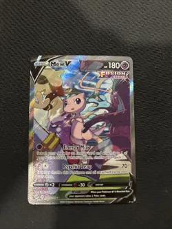 Pokemon Mew v Holo Alternative Art Ultra Rare TCG Fusion Strike Card 251/264 - Image 3