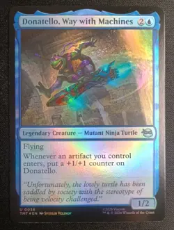 MTG TMNT - Donatello , Way With Machines - Foil - Image 1