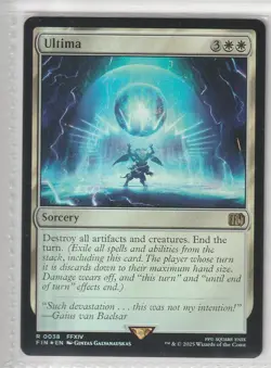 MTG Ultima #38 Final Fantasy Foil Rare NM - Image 1