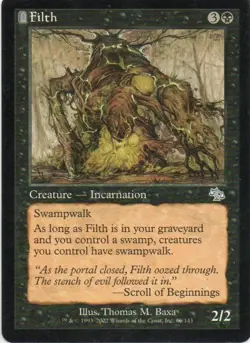MTG LP English MTG: Judgment: Filth: Lightly Played - Image 1
