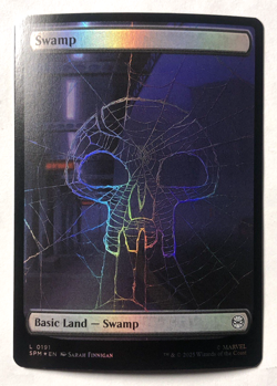 Swamp FOIL FULL ART 191 Marvel's Spider-Man MTG Magic the Gathering NM - Image 1