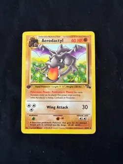 1999 Pokemon Fossil Aerodactyl 1st Edition 16/62 Non-Holo - Image 1