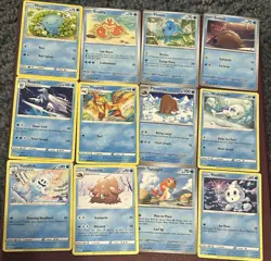 Pokemon TCG Lot Of 12 Water Type Cards From Various Sets All NM As Pictured - Image 1