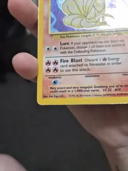 Ninetales - 12/102 - Base Set Unlimited 1999 - WOTC - Holo Rare - Pokemon TCG - Image 2
