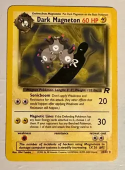 Dark Magneton 28/82 Pokemon Team Rocket Non-Holo Unlimited NM NEVER PLAYED - Image 1