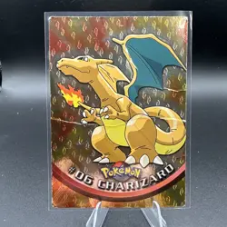 Pokemon TCG TOPPS Charizard #6 Foil DMG - COOKED - Image 1