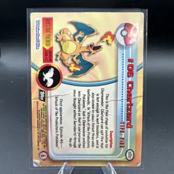 Pokemon TCG TOPPS Charizard #6 Foil DMG - COOKED - Image 2