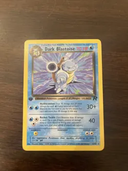 Dark Blastoise 20/82 1st Edition Non-Holo Pokemon Team Rocket - Image 1