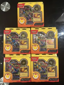 POKEMON TCG - POKEMON DAY 2026 COLLECTION -NEW, PIKACHU, PHANTASMAL FLAMES, X5 - Image 1